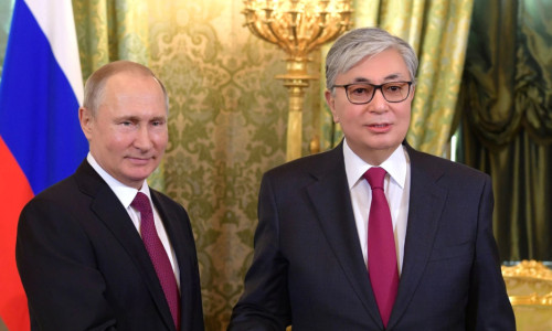 Vladimir Putin și Qasym-Zhomart Tokayev