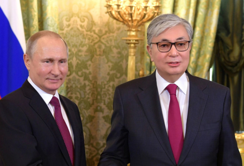 Vladimir Putin și Qasym-Zhomart Tokayev