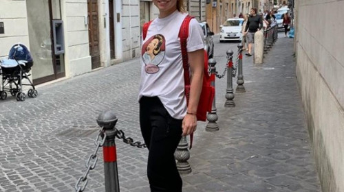 Simona Halep, turistă la Roma