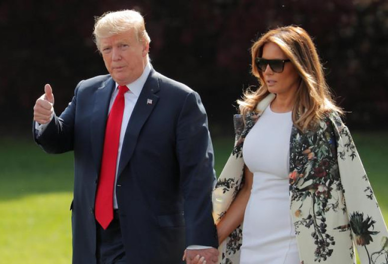 Donald cu Melania Trump