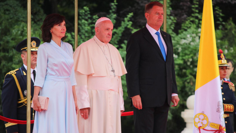 Carmen Iohannis, Papa Francisc și Klaus Iohannis