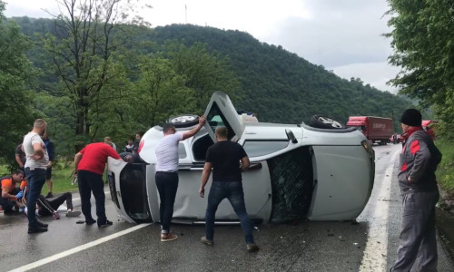Accident pe DN7