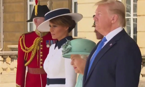 Donald și Melania Trump, în UK cu Regina Elisabeta