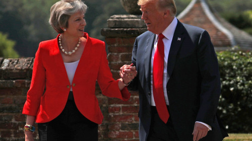 Donald Trump cu Theresa May