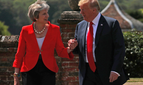 Donald Trump cu Theresa May