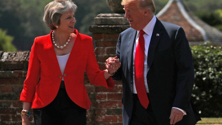 Donald Trump cu Theresa May