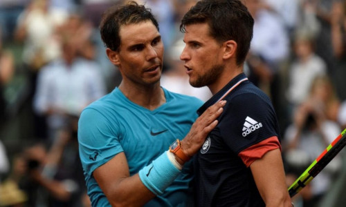 Rafael Nadal cu Dominic Thiem