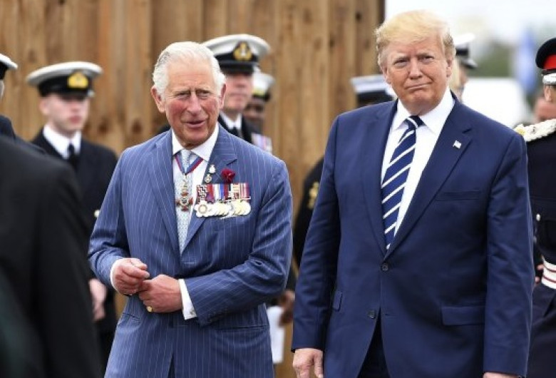 Prințul Charles cu Donald Trump