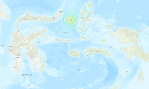 Cutremur în Indonezia, Marea Molucelor