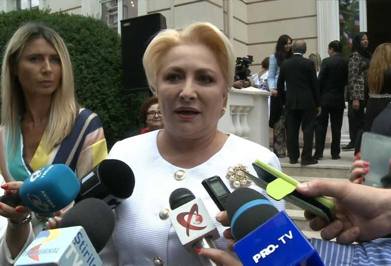 Viorica Dăncilă, la Ambasada Franței