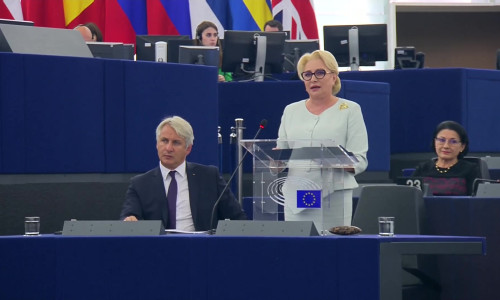 Viorica Dăncilă, în Parlamentul European