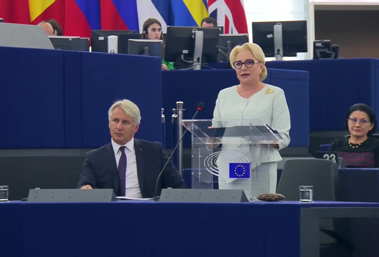 Viorica Dăncilă, în Parlamentul European