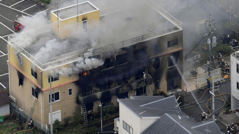 Incendiu la un studio de animație din Japonia