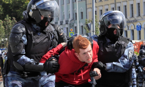 Arestări la proteste în Rusia