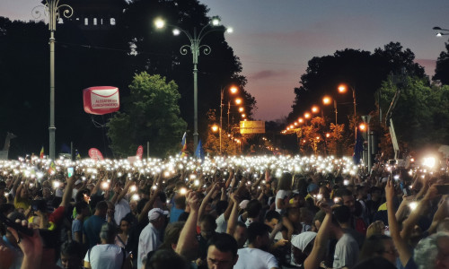 10 august 2019, Piața Victoriei, protestul diasporei, lumini, lanterne