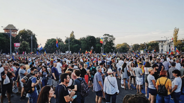10 august 2019, Piața Victoriei, protestul diasporei