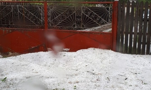 Grindină în Argeș 3