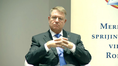 Klaus Iohannis la un forum legat de educație și muncă