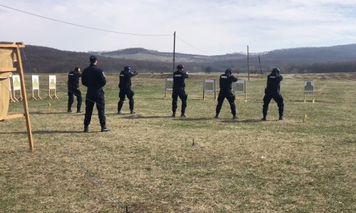Poligon de tragere, jandarmi, tragere la țintă