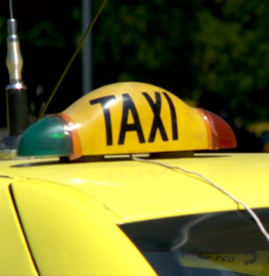 Semn de mașină de taxi