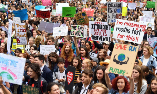 Grevă împotriva încălzirii globale, schimbări climatice, protest