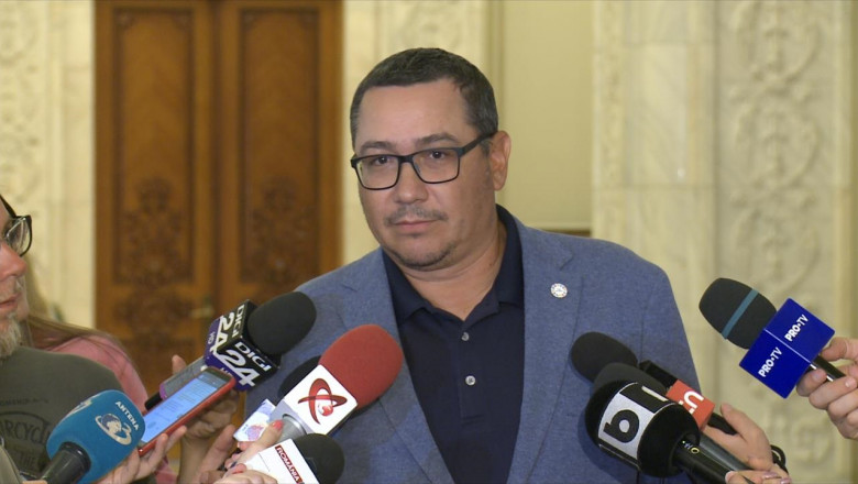 Victor Ponta, la Parlament