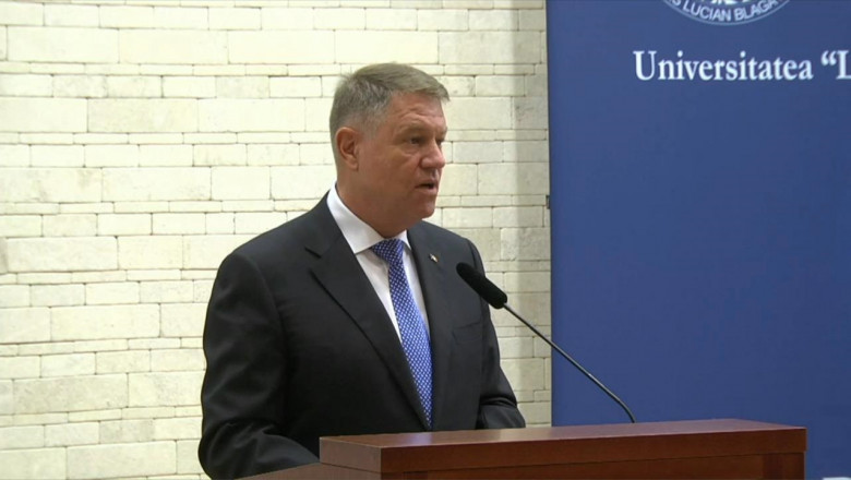 Klaus Iohannis, la Universitatea „Lucian Blaga”