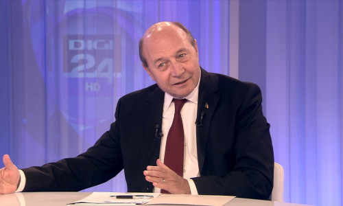 Traian Băsescu, cu sigla Digi24