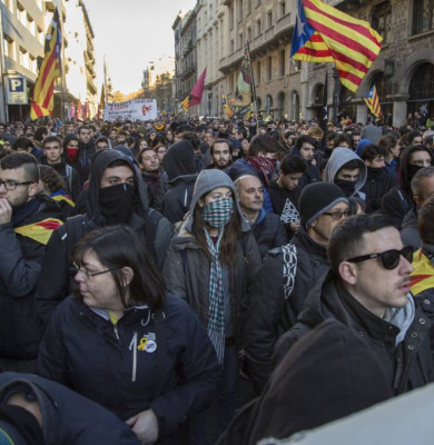 Proteste la Barcelona