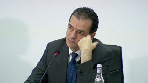 Ludovic Orban gânditor, cu mâna la falcă