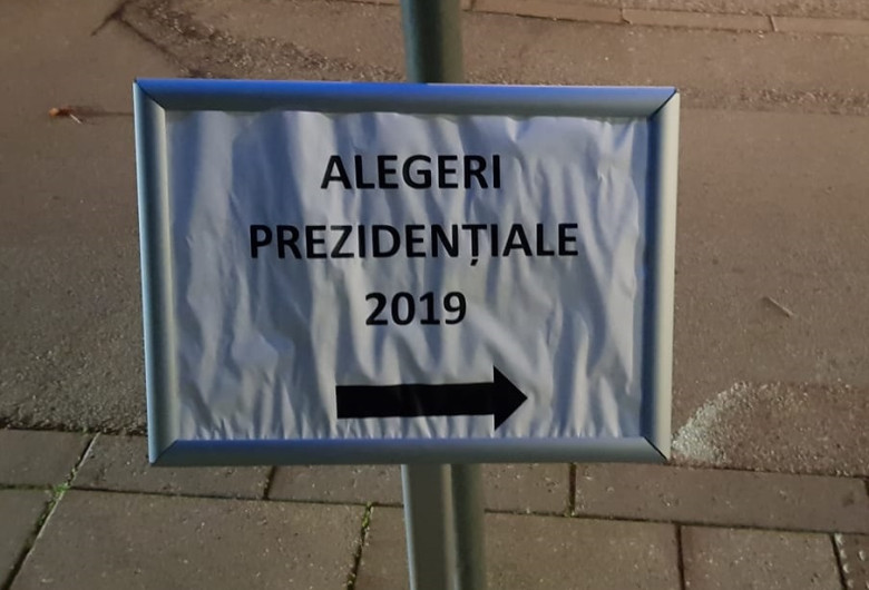 Semn cu alegerile prezidențiale din 2019