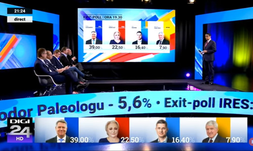 Ediție specială Digi24 alegeri turul I 2019