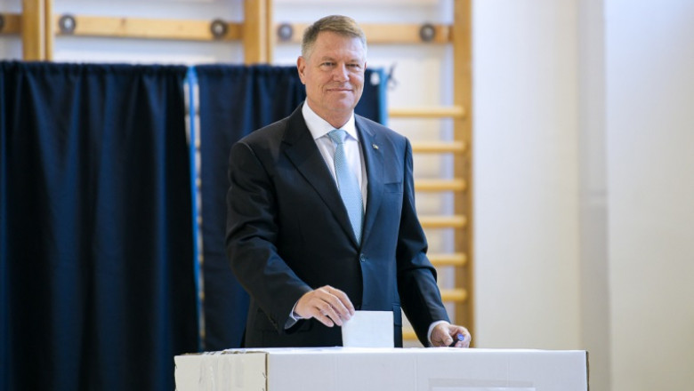 Klaus Iohannis votează