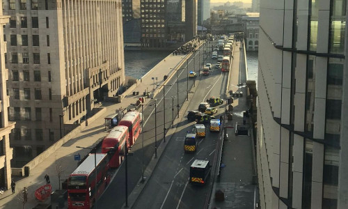 Atac pe London Bridge, Podul Londrei, incident