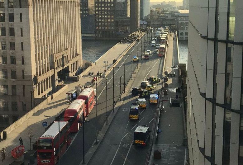 Atac pe London Bridge, Podul Londrei, incident