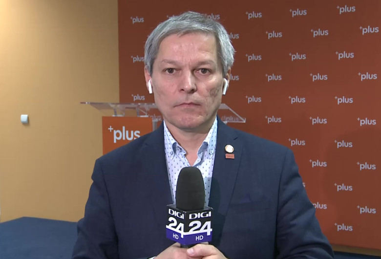 Dacian Cioloș, cu PLUS în spate și microfon de Digi24