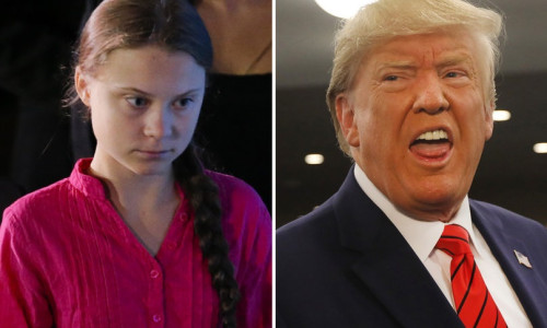 Greta Thunberg și Donald Trump