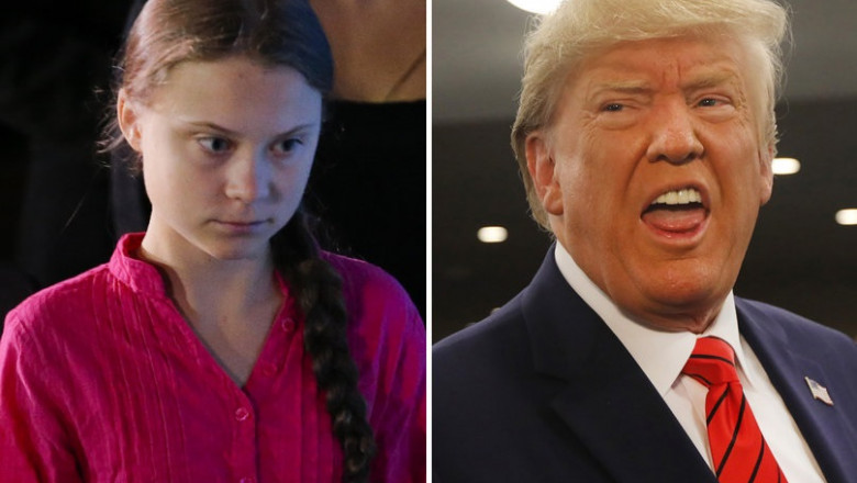Greta Thunberg și Donald Trump