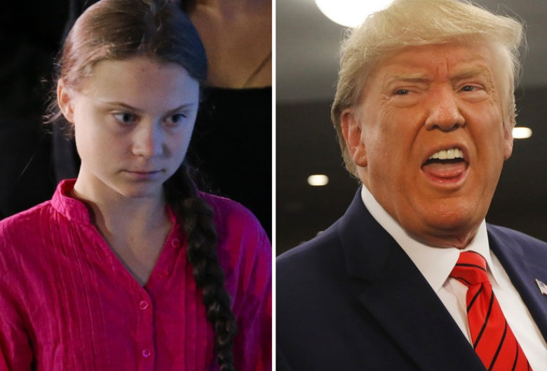 Greta Thunberg și Donald Trump