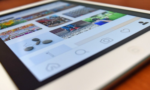 Instagram pe tabletă