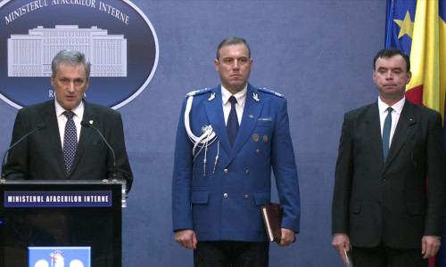 Marcel Vela cu șefii Jandarmeriei