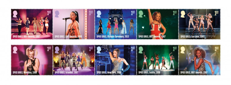 30th anniversary Spice Girls stamps unveiled by Royal Mail