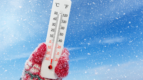 White,Celsius,And,Fahrenheit,Scale,Thermometer,In,Hand.,Ambient,Temperature