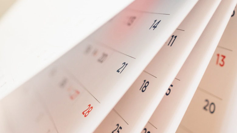 Abstract,Blur,Calendar,Page,Flipping,Sheet,Close,Up,Background