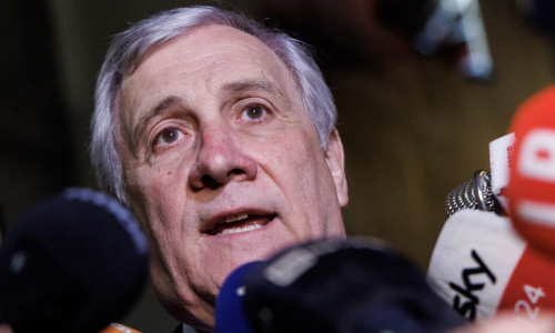 Palazzo Chigi - Punto stampa di antonio Tajani al termine del Consiglio dei ministri