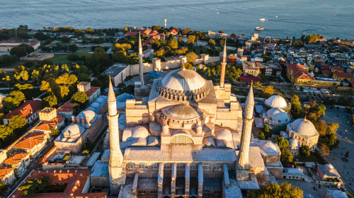 Aya,Sofia,Aerial,Photography,,Taken,During,Sunset,In,The,Summer