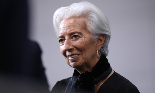 Berlin, Deutschland, 22.01.2024: Deutscher Bundestag: Trauerakt für Wolfgang Schäuble: EZB-Präsidentin Christine Lagarde