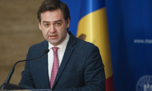 Moldovan Foreign Affairs Minister working visit to Romania, Bucharest, Romania - 23 Jan 2024