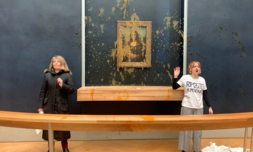 mona lisa stropita cu supa