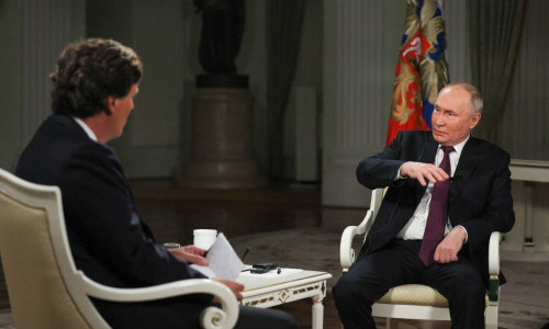 Russian President Putin gives interview to US journalist Carlson